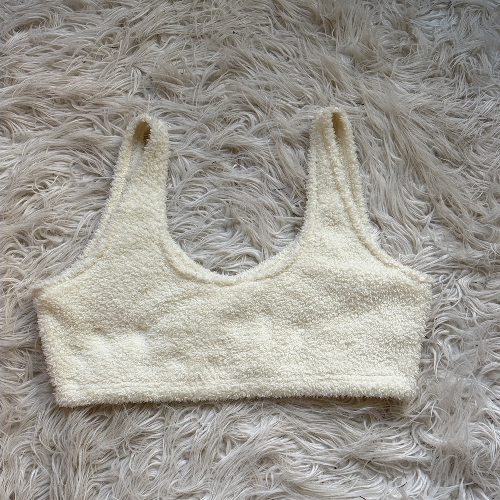 Victoria's Secret PINK Cream Sherpa Top